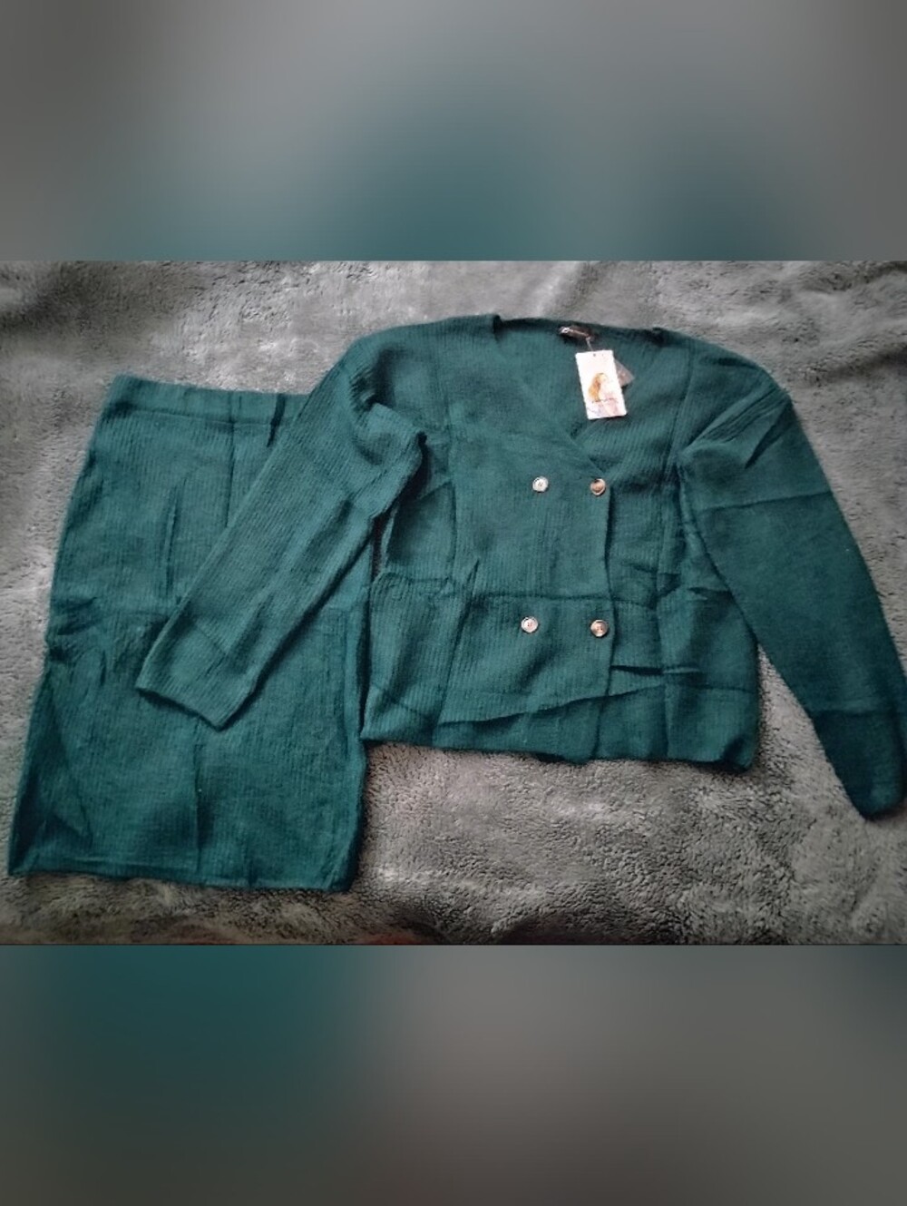 NWT PrettyGarden Knit Set Cardigan Sweater and Pencil Skirt Women's Size Medium